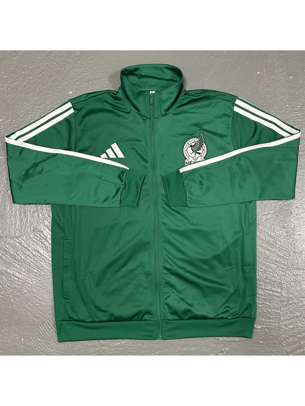 AUTHENTIC Adidas Mexico Fifa World Cup DNA Track Jacket Green NEW Size XL